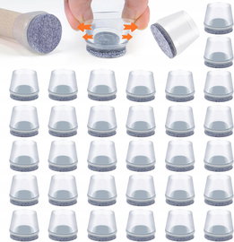 ABNEER Nakładki na nogi krzesła 28-32 mm 1 szt. silikon + filc