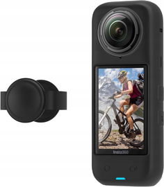 Qoosea etui ochronne TPU do Insta360 X4, czarne, odporne na uderzenia