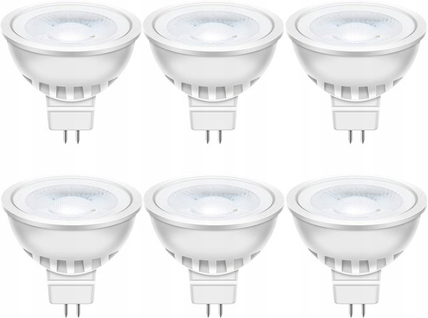 Auting GU5.3 led ciepła biel MR16 LED 5W lampa 12V, 50 W wymieniona, 2700K