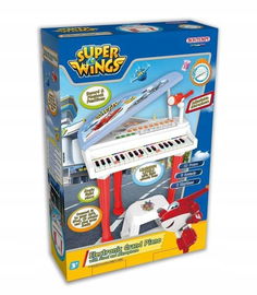 Fortepian, pianino Elektroniczne Super Wings z Mikrofonem i Stołkiem