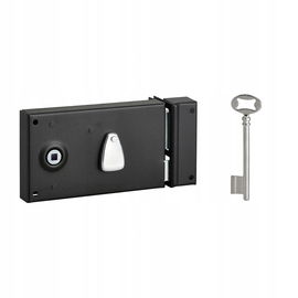 Zamek zasuwkowy poziomy 1/2 czarny T Thirard RH-L x H-82 x 140 mm