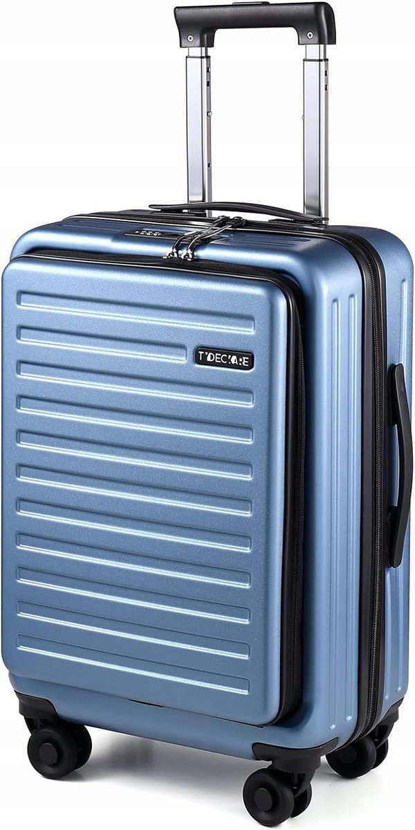 TydeCkare walizka kabinowa 20 cali PC+ABS TSA Ice Blue 34 l błękit