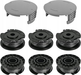 Szpula zapasowa żyłka do podkaszarki 6 szpul 2 pokrywy Bosch EasyGrassCut