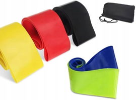 Zestaw 5 Taśm Treningowych gumy do ćwiczeń z Naturalnego Lateksu mini band