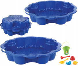 Duża podwójna piaskownica stokrotka basen + gratis