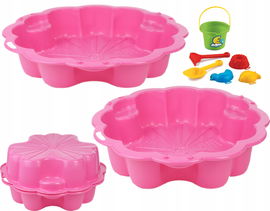 Duża podwójna piaskownica stokrotka plus gratis