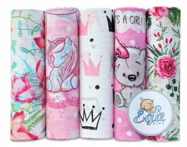 Pieluszki Tetrowe Kolorowe Pieluchy LUX 5 Sztuk