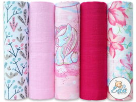 Pieluszki Tetrowe Kolorowe Pieluchy LUX 5 Sztuk