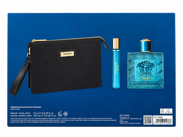Zestaw Versace Eros Pour Homme Parfum  z kosmetyczką