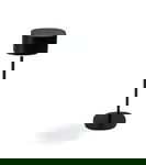 Lampka LED akumulatorowa czarna – 3 stopnie jasności, 2700K, przenośna 15/25 cm