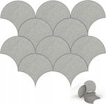 Akustyczny panel ścienny 10 sztuk 30x30cm Jasnoszary-Samoprzylepny