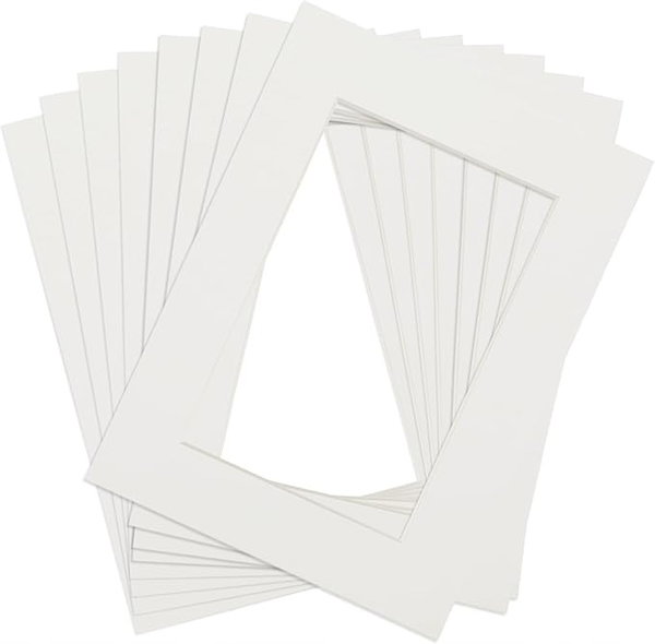 Passe-partout karton A4 Beżowy 21x29,7 cm 1,5 mm grubości - Zestaw 8 sztuk
