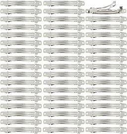 50 Sztuk Srebrnych Spinek Francuskich do Włosów - DIY i Stylizacja