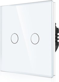 CNBINGO Dotykowy włącznik światła podtynkowego - panel LED ze szkła