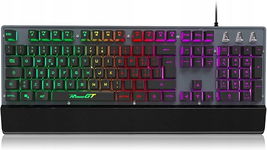Klawiatura do gier RaceGT Led USB 104 Klawisze - Ergonomiczna i Stylowa!