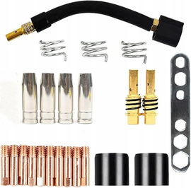 MaxAwe Zestaw 24 części eksploatacyjnych, pasuje do MIG/MAG MB15