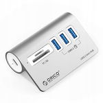 ORICO M3UT3 3-portowy HUB USB 3.2 z czytnikiem kart - wydajność i elegancja