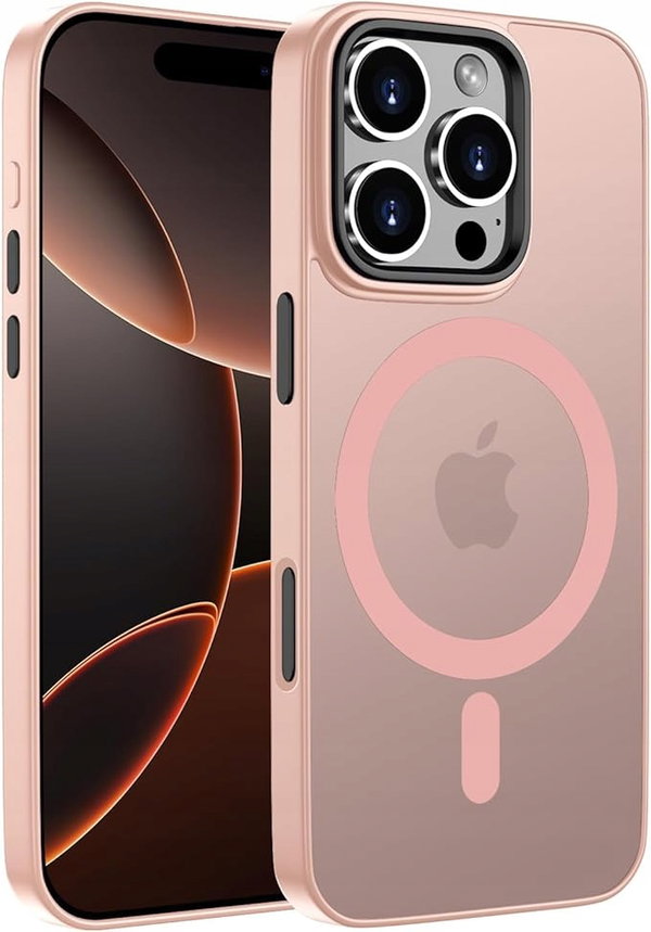 Etui ORDA do iPhone 16 Pro Max - Magnetyczne, Cienkie, Różowe