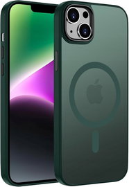 ORDA Etui do iPhone 14 Plus Zielone Cienkie Magnetyczne MagSafe