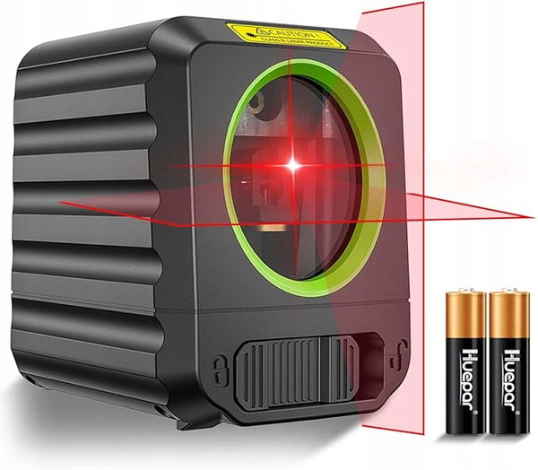 Huepar B011R Samopoziomujący Laser Krzyżowy Czerwony - Precyzyjny DIY