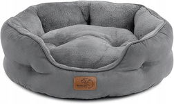 BEDSURE Legowisko dla Kota i Małego Psa 63x53x20 cm Szare Antypoślizgowe