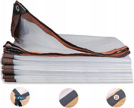 Plandeka przezroczysta Heavy Duty 3x4m - Wodoszczelna i Odporna na UV