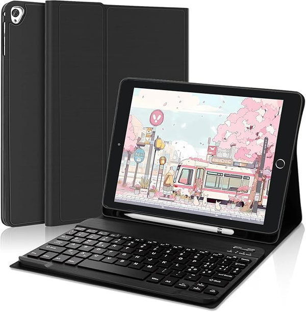 FOGARI Etui z Klawiaturą Bluetooth do iPada 10,2”, Air 3, Pro 10,5 - QWERTY