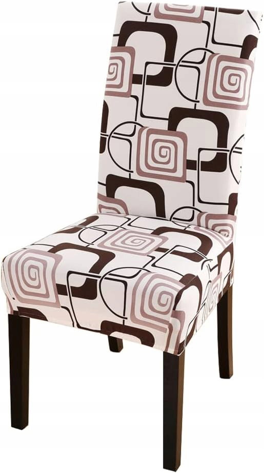 Pokrowce na Krzesła Meigeh 4x Klasyczna Kratka Stretch - Elegancja,Ochrona