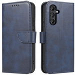 Etui Skórzane QHOHQ do Samsung Galaxy S24 5G + Szkło Hartowane 9H