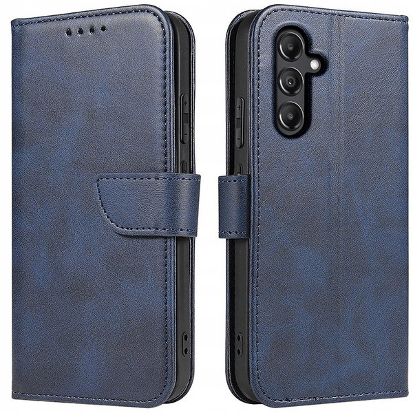 Etui Skórzane QHOHQ do Samsung Galaxy S24 5G + Szkło Hartowane 9H