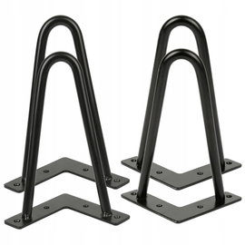 Zestaw 4 metalowych nóg stołowych-nowoczesny design w stylu industrialnym