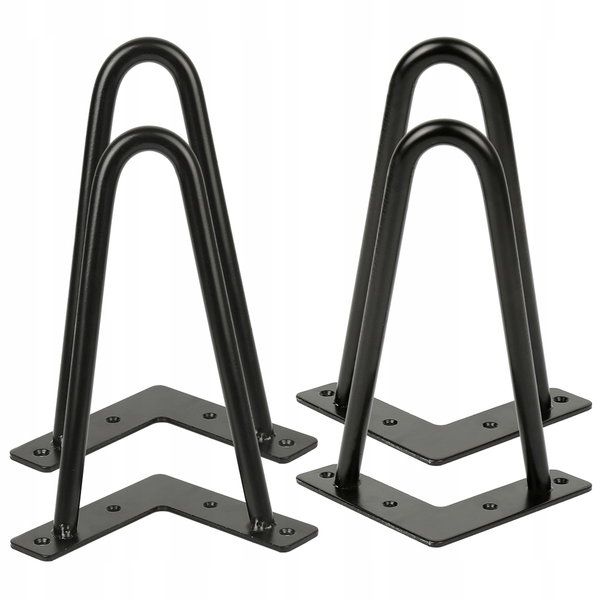 Zestaw 4 metalowych nóg stołowych-nowoczesny design w stylu industrialnym