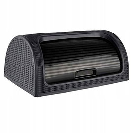 Chlebak rattan 417x269x181 mm popiel