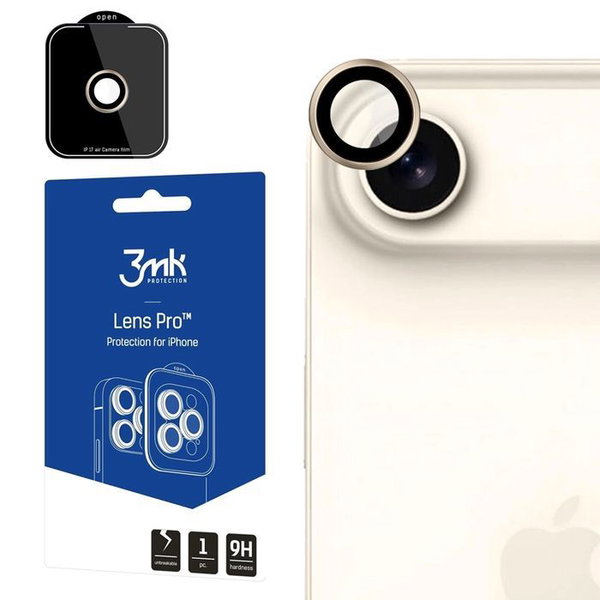 3mk Lens Protection Pro - Szkło na obiektyw iPhone Air (Titanium Gold)