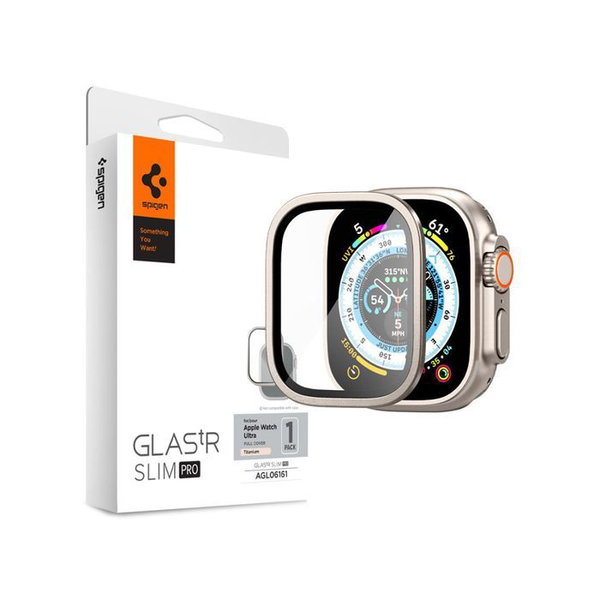 Spigen Glas.TR Slim Pro - Szko hartowane do Apple Watch Ultra 49 mm