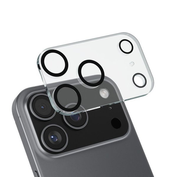 Crong Lens Shield - Szko na aparat i obiektyw iPhone 17 Pro