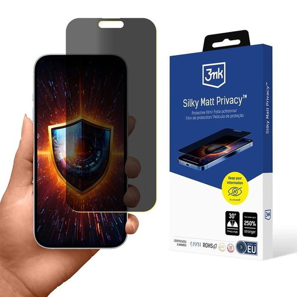 3mk Silky Matt Privacy - Matowa folia prywatyzujaca do iPhone 17
