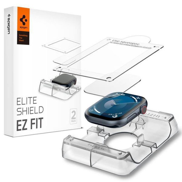 Spigen Elite Shield 2-Pack - Szko hybrydowe do Apple Watch 10 42 mm