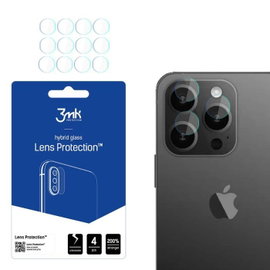 3mk Lens Protection - Szko na obiektyw iPhone 15 Pro (4 zestawy)