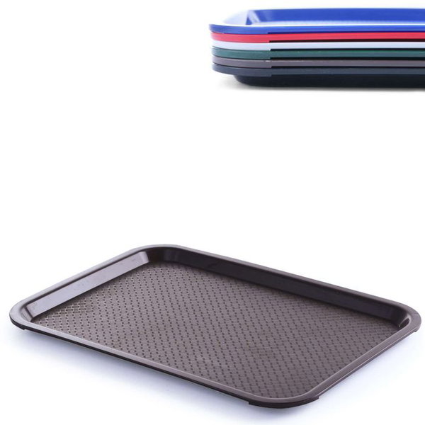 Taca z polipropylenu fast food 35x45cm - brazowa