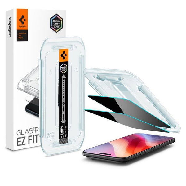 Spigen Glas.TR Privacy 2-Pack - Szko prywatyzujace iPhone Air