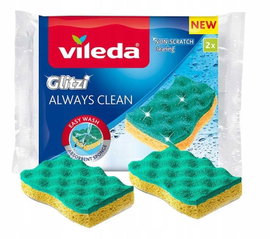 Zmywak wiskozowy vileda glitzi always clean 2 szt.