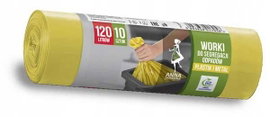 Az worki do segregacji odpadow metal plastik 120l 10szt zote