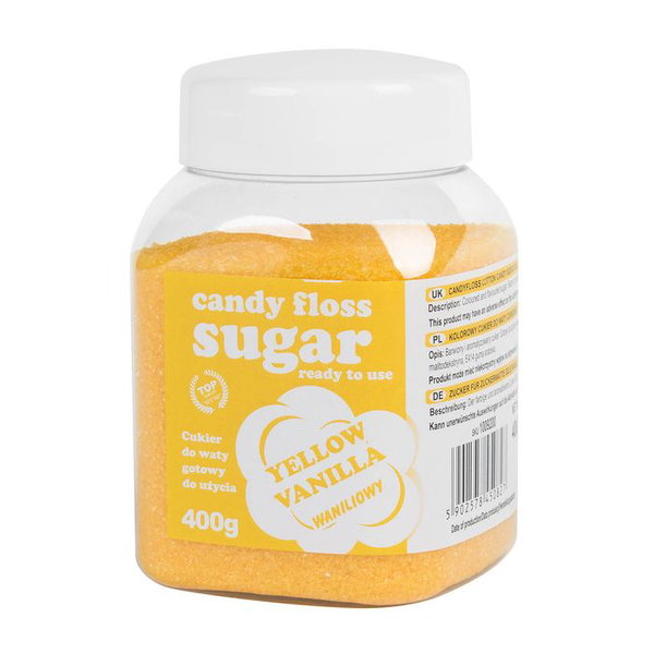 Kolorowy cukier do waty cukrowej zoty o smaku waniliowym 400g