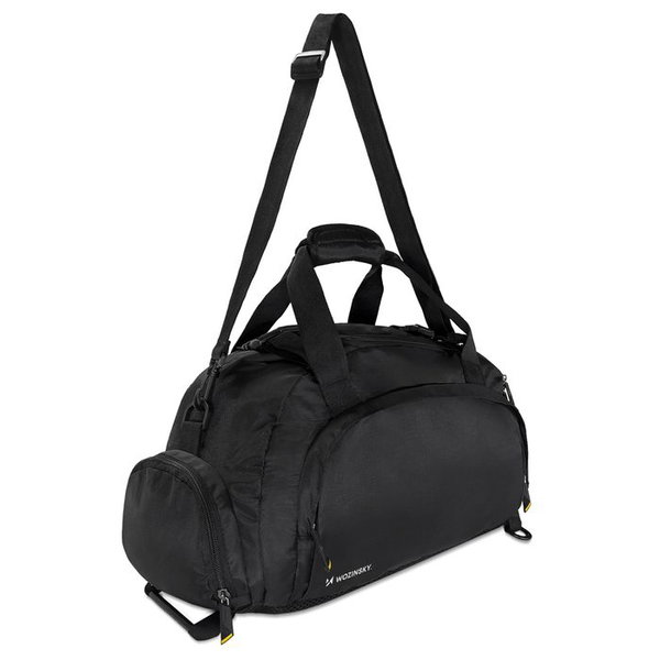 Torba sportowa podrozna plecak bagaz podreczny 40x20x25cm czarny
