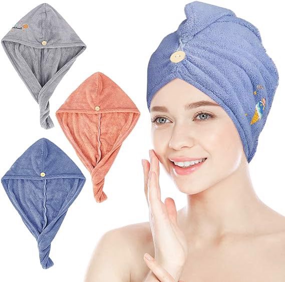 Recznik na gowe turban z mikrofibry do wosow x3