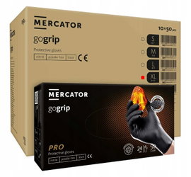 Rekawice nitrylowe 50 szt. 10-xl gogrip black - 10 op.