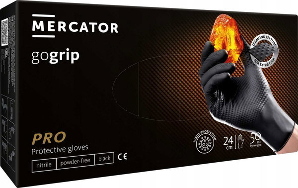 Rekawice nitrylowe 50 szt. 11-xxl gogrip black