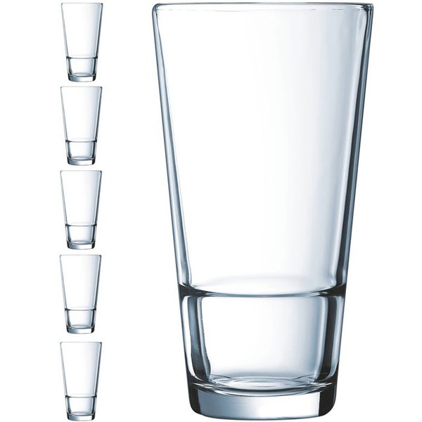 Szklanka wysoka arcoroc stack up 470 ml zestaw 6 szt. - hendi h5641