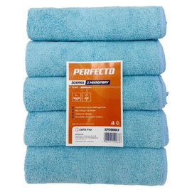 Scierka z mikrofibry 40x40cm perfecto 5szt niebies